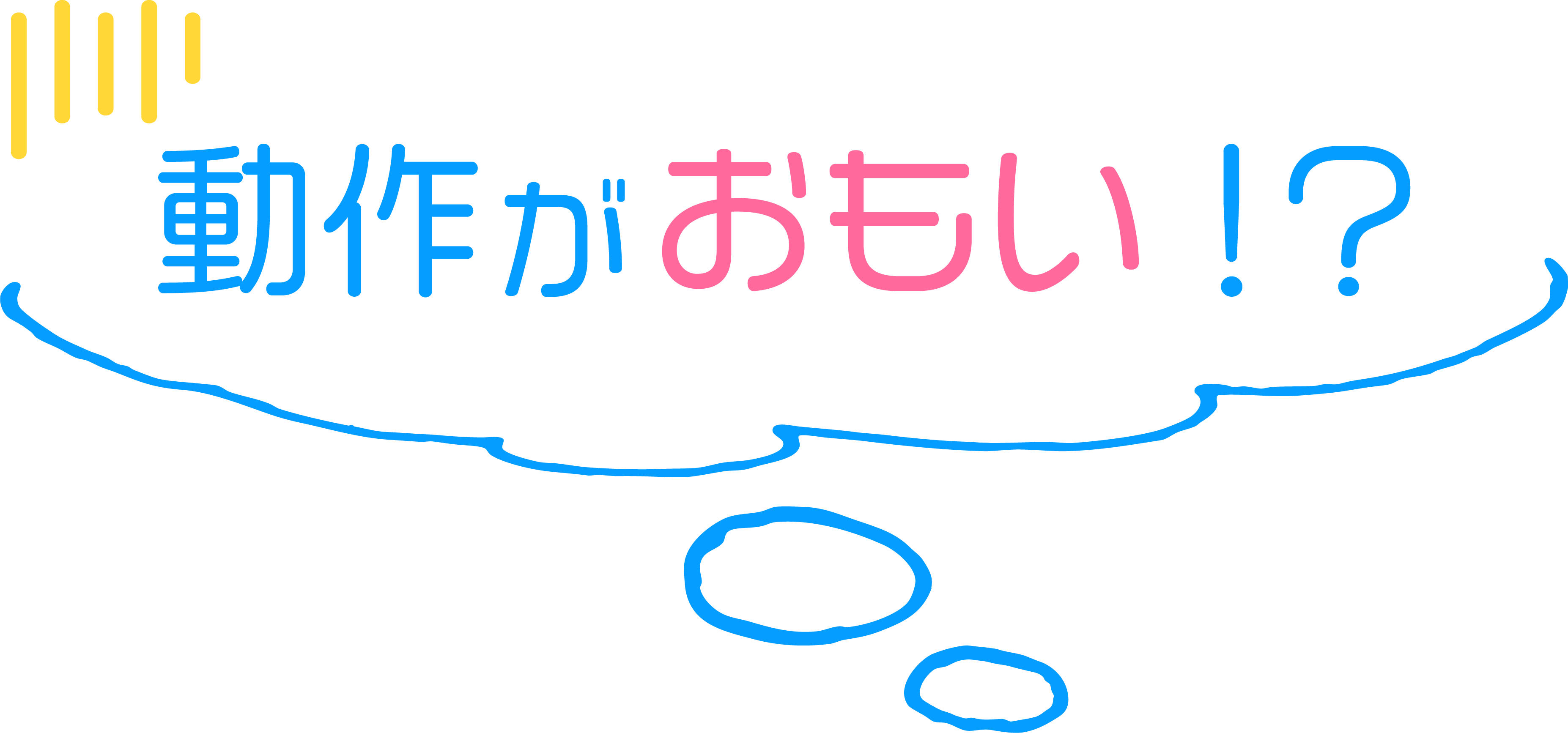 動作がおもい