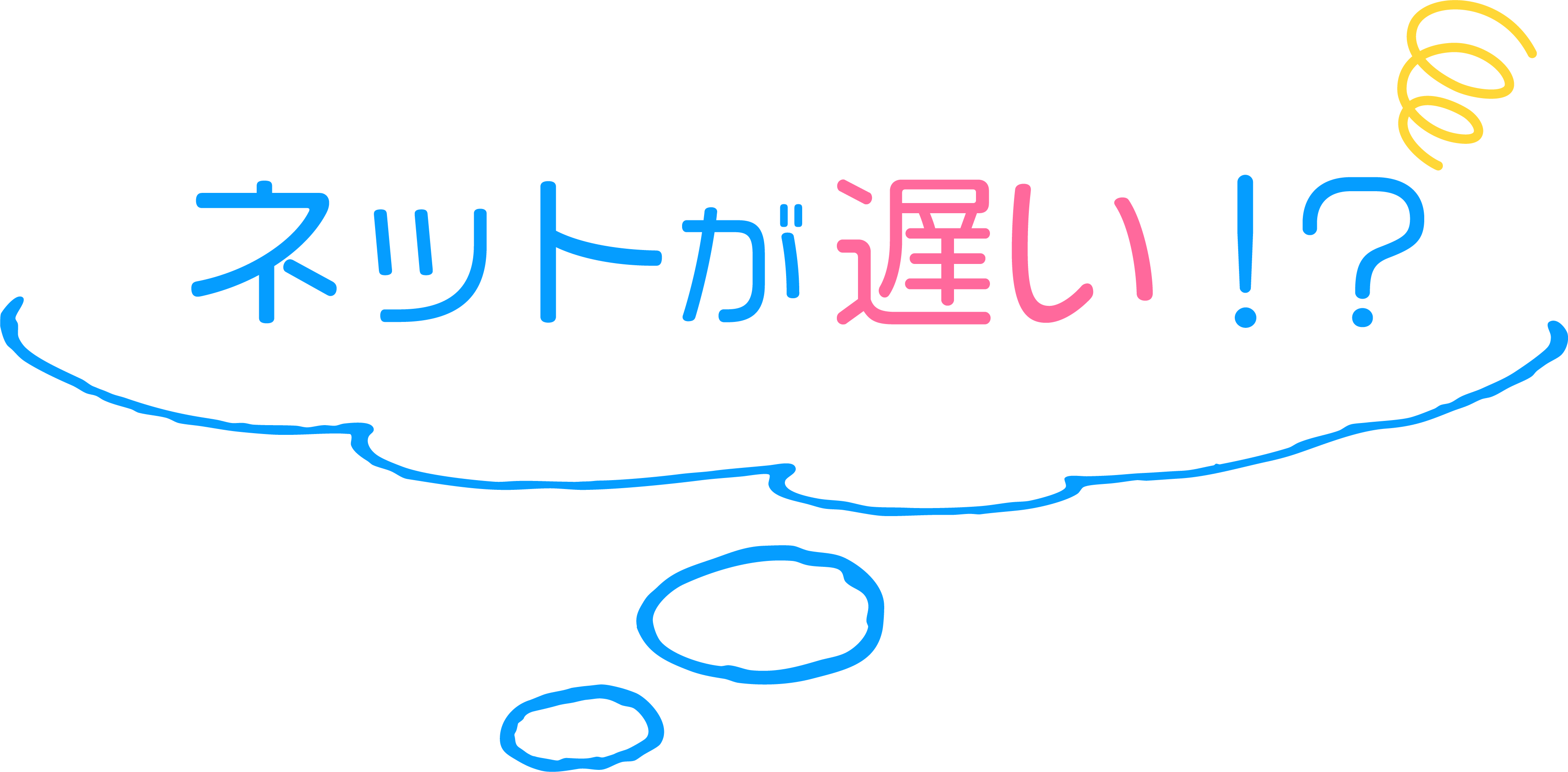 ネットが遅い